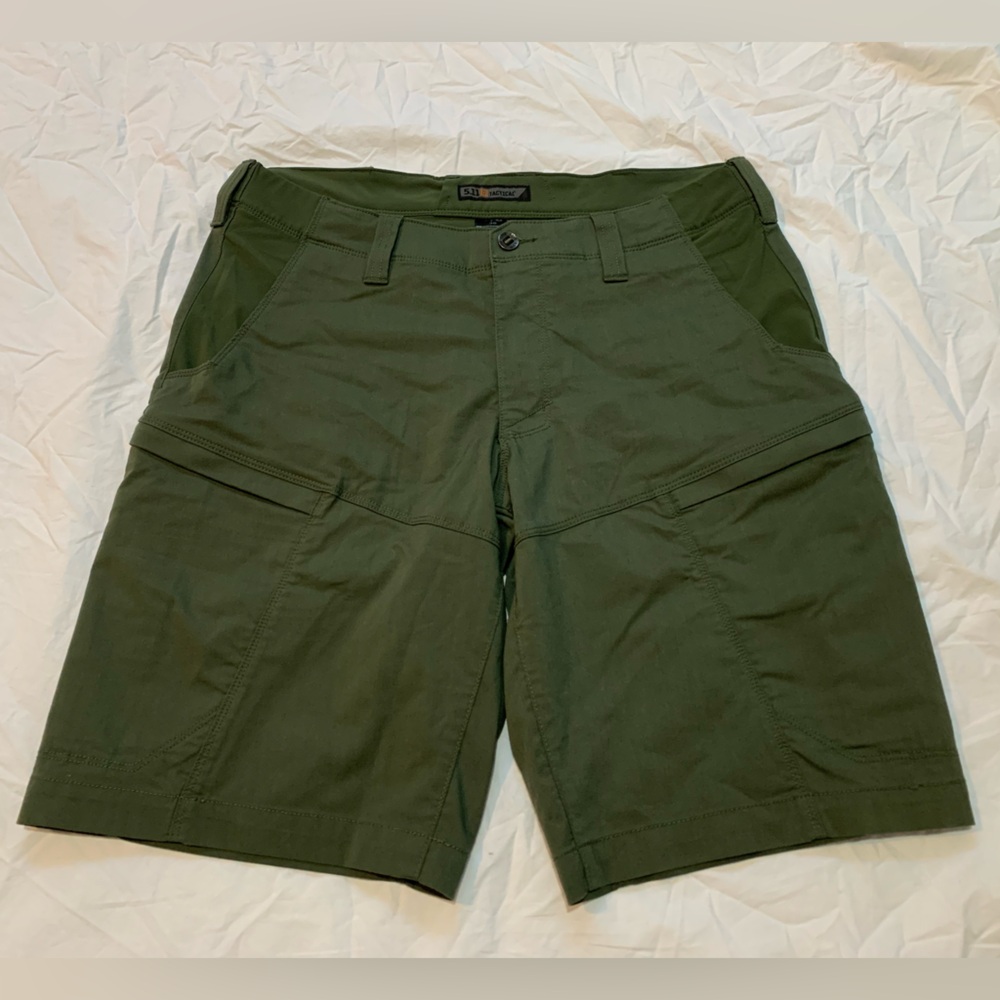 5.11 Tactical Forest Green Cargo Shorts